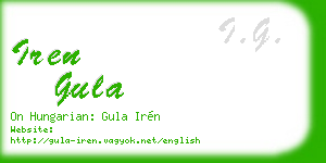 iren gula business card