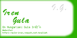 iren gula business card